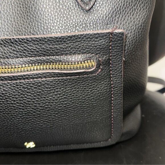 LC Black Pebbled Faux Leather Ingrid Mini Shopper Tote Crossbody Bag - Picture 15 of 16